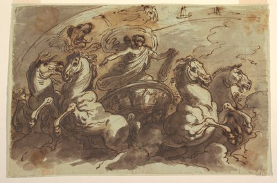 Apollo Driving the Chariot of the Sun, for the Sala di Apollo e Diana, Palazzo Bianchetti, Bologna by Felice Giani