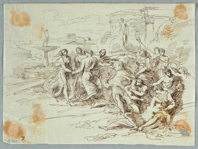 Bacchanalian Scene with Circle of Dancing Figures by Felice Giani