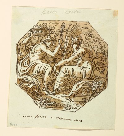 Bacchus and Ceres by Felice Giani