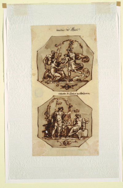 Birth of Bacchus; Banquet of Bacchus and Ariadne by Felice Giani