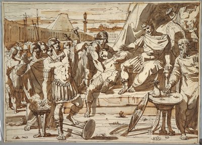 Caius Mucius Scaevola and Porsena by Felice Giani