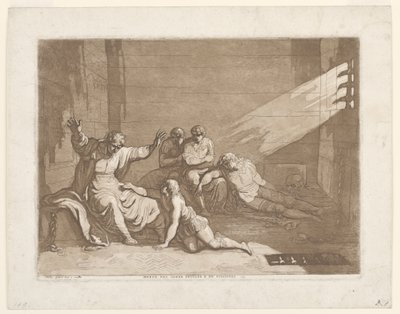 Count Ugolino della Gherardesca with His Sons and Grandsons in Prison by Felice Giani
