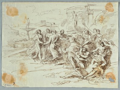Bacchanalian Scene with Circle of Dancing Figures, late 18th–early 19th century by Felice Giani