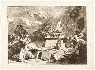 King David’s Sacrifice by Felice Giani