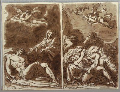 Lamentation over the Body by Felice Giani