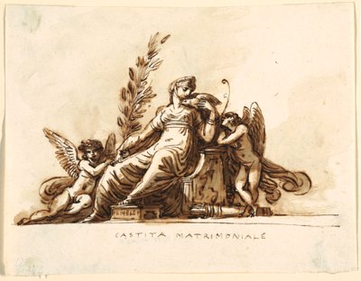 Matrimonial Chastity, Sala di Corneglia, Palazzo Cavina, Faenza by Felice Giani