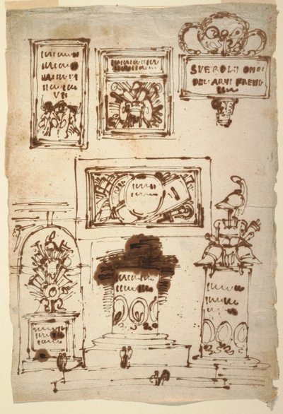 Memorial Tablets for Severoli Family, Faenza by Felice Giani