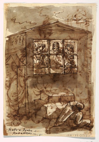 Pope Sixtus II and Deacon by Felice Giani