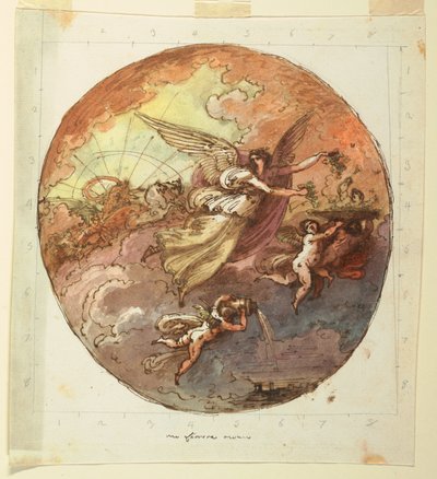 Project for Ceiling Design Depicting Aurora by Felice Giani