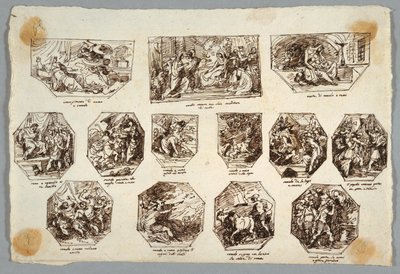 Romulus and Remus, Thirteen Paintings for the Sala delle Origini di Roma, Faenza by Felice Giani