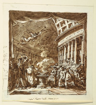 Stage Design: Curtain, The Workshop of Apollo by Felice Giani