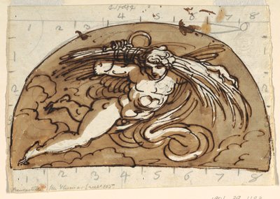 Summer, Lunette for Ceiling, Sala Ottagonale, Palazzo Milzetti, Faenza by Felice Giani