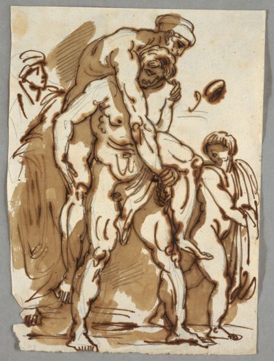 The Aeneas Group from the Conflagration in the Borgo by Felice Giani