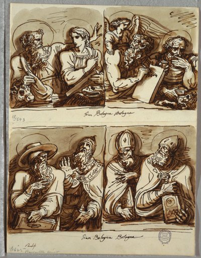 The Four Evangelists, Study after Giambologna by Felice Giani