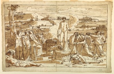 The Worship of Amor Vincitor by Felice Giani