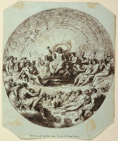 Zeus Deciding on the Destiny of Troy by Felice Giani