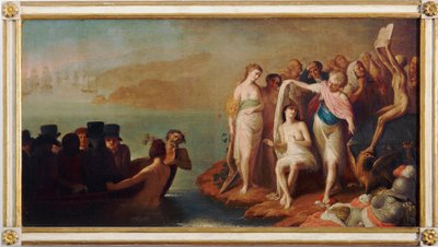 Arrival of Italian Exiles in France in 1802 by Felice Guascone