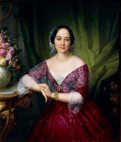 Portrait of Anne Opulich by Felice Schiavoni