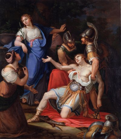 Paris Mortally Wounded by an Arrow of Philoctetes by Felice Vinelli