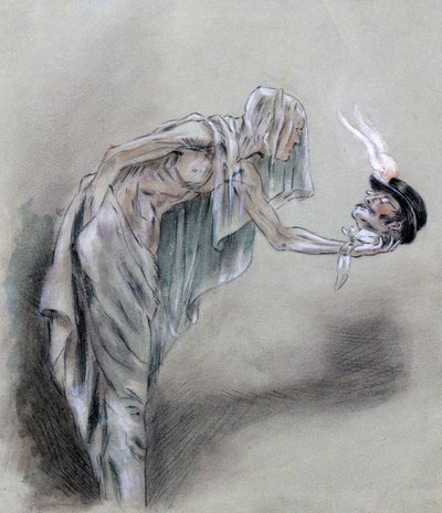 Chez les Passants by Felicien Joseph Victor Rops