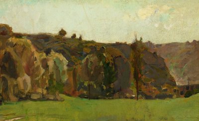 Landscape in the Ardennes by Félicien Rops