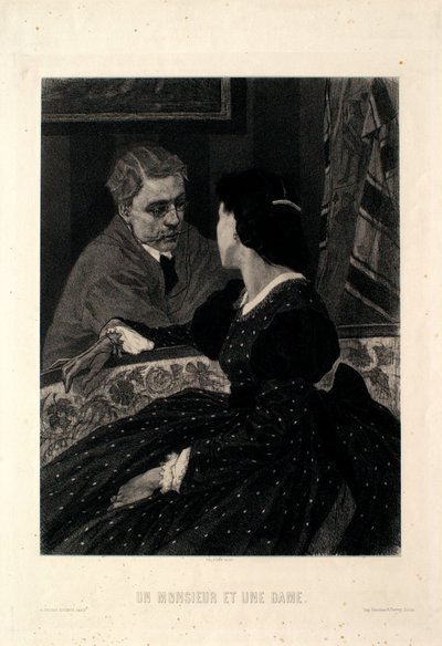 A Gentleman and a Lady by Félicien Rops