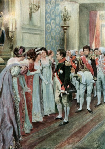 A Reception at the Tuileries by Felicien baron de Myrbach Rheinfeld