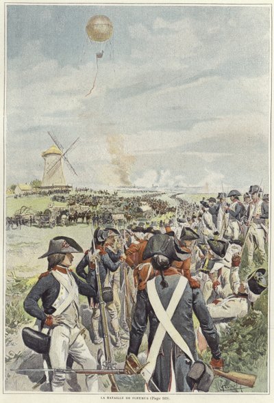 Battle of Fleurus by Felicien baron de Myrbach Rheinfeld