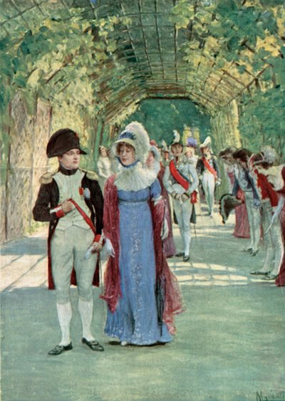 Napoleon and Marie Louise at Compiegne by Felicien baron de Myrbach Rheinfeld