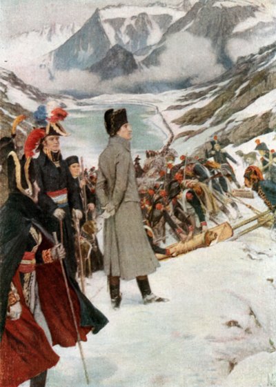 The Passage of the St Bernard by Felicien baron de Myrbach Rheinfeld