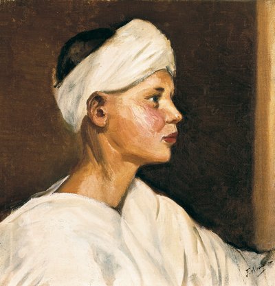 Head of a Young Moor by Felipe Abarzuza y Rodriguez de Arias
