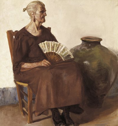 Seated woman, 20th century by Felipe Abarzuza y Rodriguez de Arias