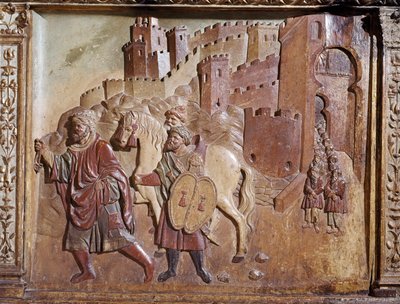 The Delivery of Granada Retable by Felipe Bigarny or Vigarny
