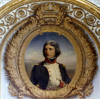 Portrait of Napoleon Bonaparte in uniform as lieutenant-colonel of the first battalion of Corsica in 1792 by Felix (after) Philippoteaux