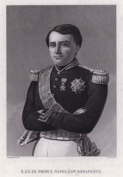 Prince Napoleon Bonaparte, son of Jerome, King of Westphalia, youngest brother of the Emperor Napoleon I by Felix (after) Philippoteaux