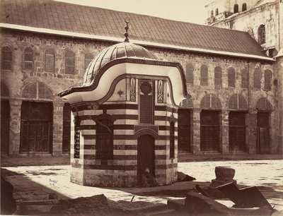 Octagonal Dome in the Courtyard of the Great Mosque - Damascus by Félix Bonfils