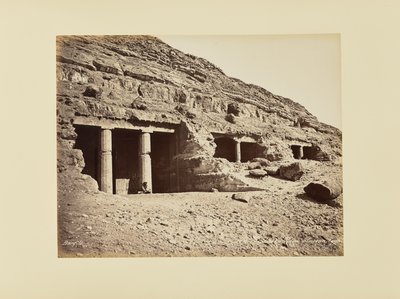 Grotto of Beni-Hassan, Egypt by Félix Bonfils