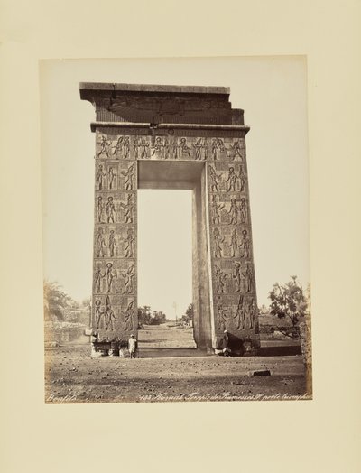 Karnak. Temple of Ramesses IV. Triumphal Gate by Félix Bonfils