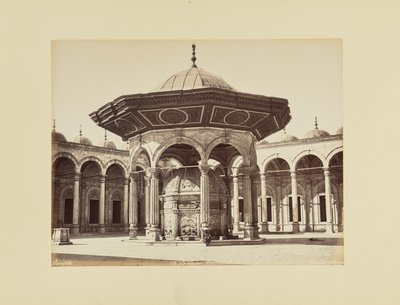 Cairo. Mosque of Muhammad Ali, Ablution Fountain, Egypt by Félix Bonfils