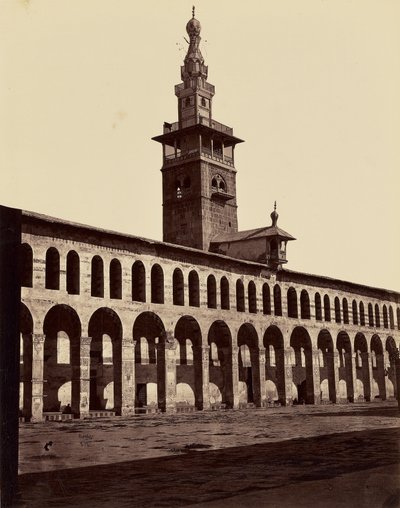 Minaret of the Bride - Damascus by Félix Bonfils