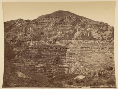 Mount Quarantine, Palestine by Félix Bonfils