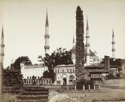 Mosque of Amedieh and Obelisk in Constantinople by Félix Bonfils