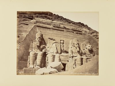 Nubia. Temple of Abu Simbel, Egypt by Félix Bonfils