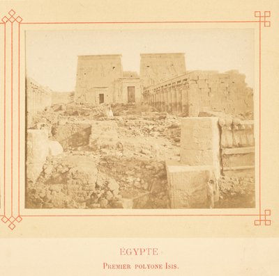 First Pylon of Isis by Félix Bonfils
