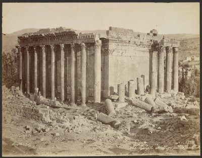 Temple of Jupiter, Baalbek by Félix Bonfils