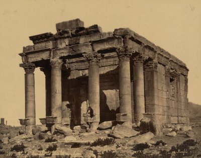 The Temple of Bel or Baal Shamin, Palmyra by Félix Bonfils
