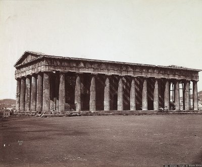 The Temple of Theseus on the Acropolis of Athens by Félix Bonfils