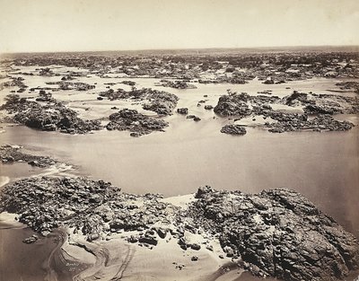 The First Cataract of the Nile, Taken at Philae, Egypt by Félix Bonfils