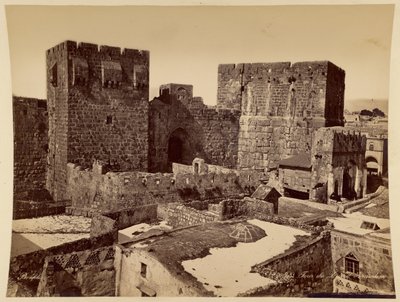 Tower of David, Jerusalem by Félix Bonfils