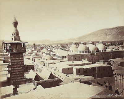 View of the Christian Quarter in Damascus, Syria by Félix Bonfils